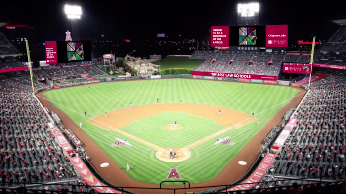 Chapman University - Angel Stadium Ad Takeover