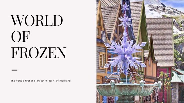 World of Frozen - Disneyland Frozen themed land
