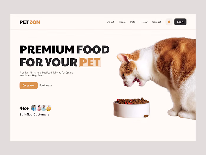Pet Food Website