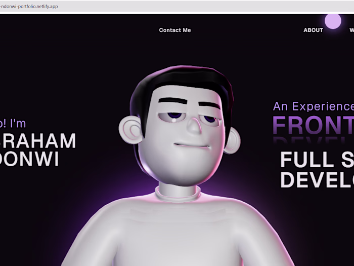 Abraham Ndonwi - Frontend Developer | Full Stack Developer
