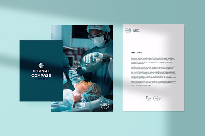 CRNA Compass Healthcare Branding and Squarespace WEbsite