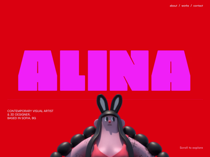 Alina Papazova - Website design