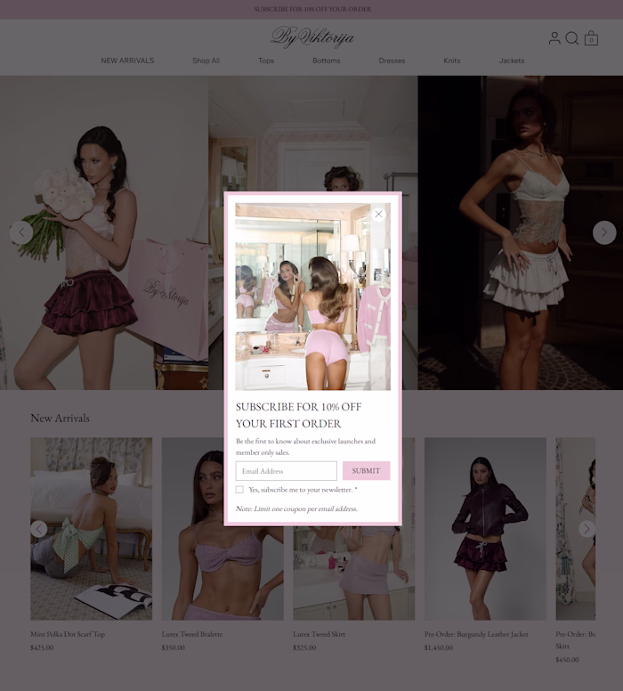 ByViktorija - Wix Studio Website E-Commerce Design & Development