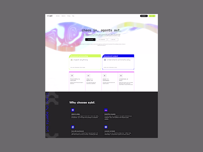 Sybil Studio: Chaos In, Agents Out