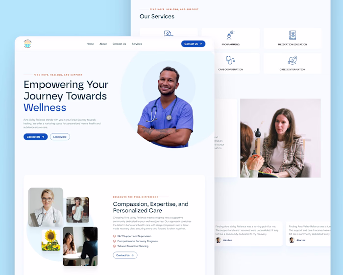 Avra Valley - Design & Framer Development