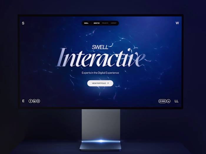 Immersive 3D Portfolio for Swell Interactive