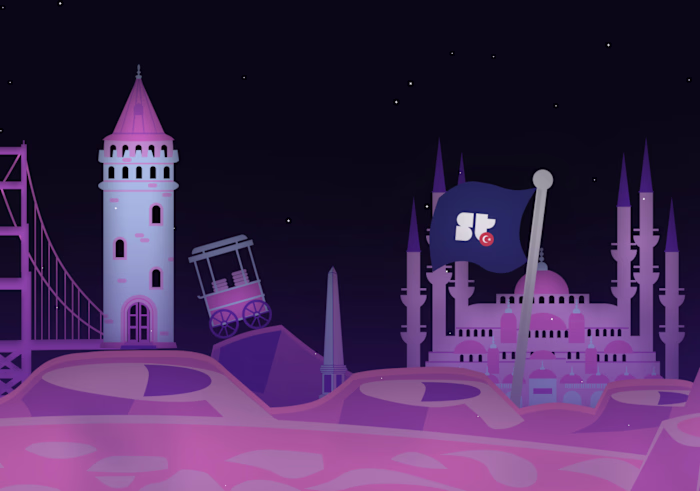 Handcrafted hero illustration — designed