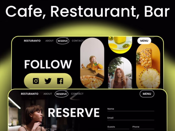 Restauranto | Restaurant Webflow Website