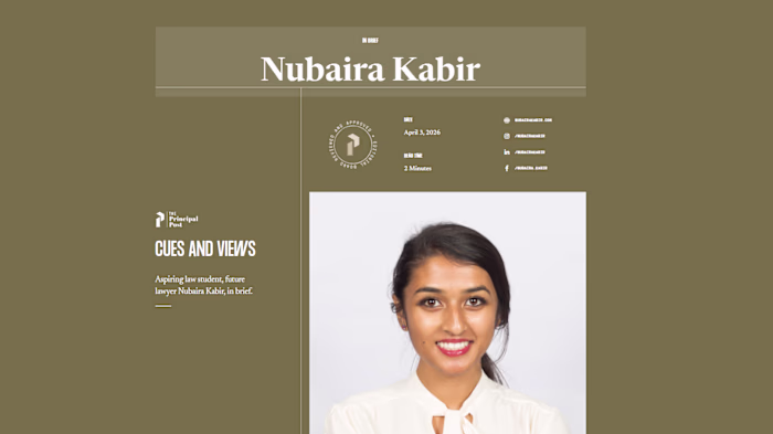 Nubaira Kabir's profile on PrincipalPost