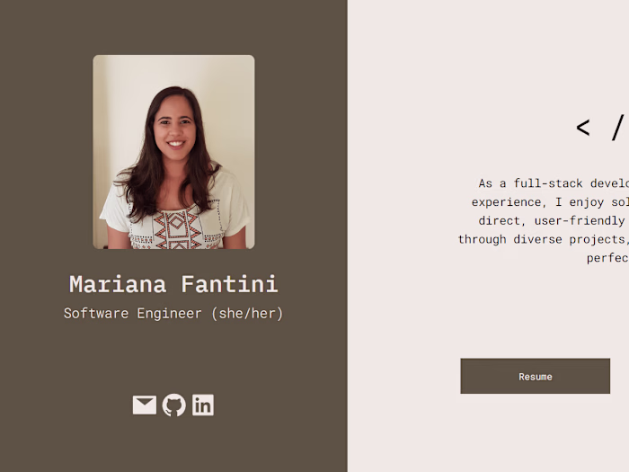 Software Engineer Portfolio