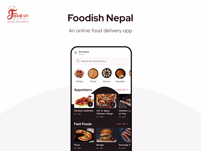 Foodish Nepal - Online Food Delivery App