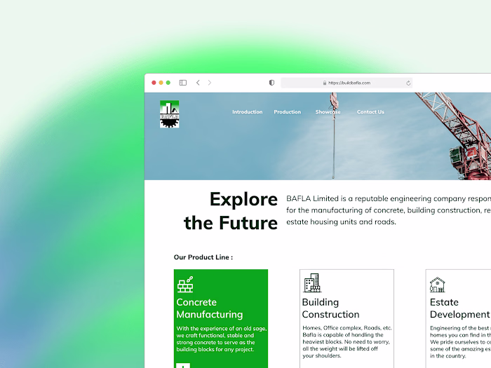 Bafla Website Design