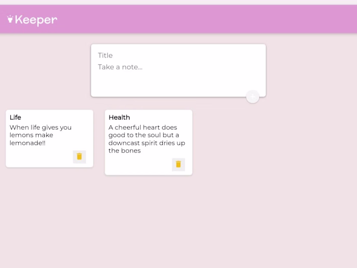 Keeper App