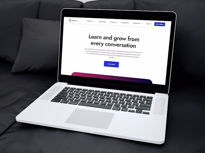 Echo AI - SAAS - Framer Website