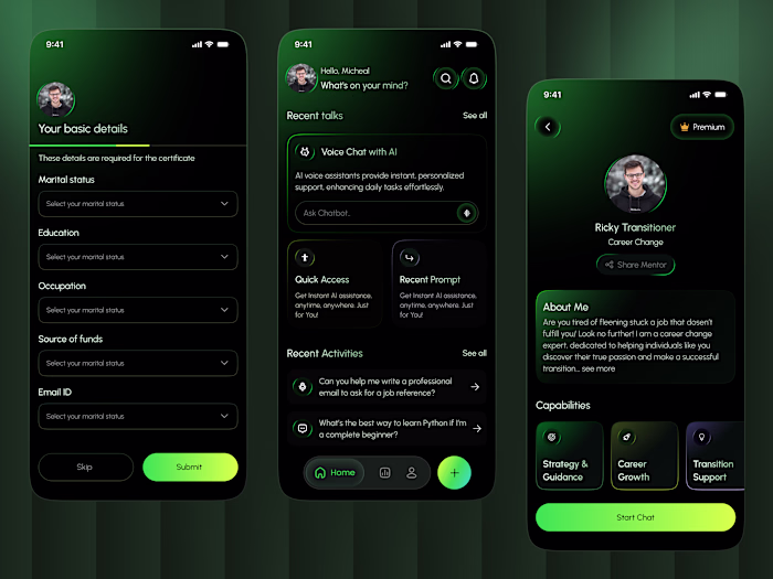 Here is my AI Chatbot Mobile App Redesign Feel free to give ...