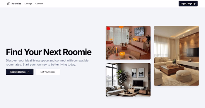 Web Application - Get Roomies