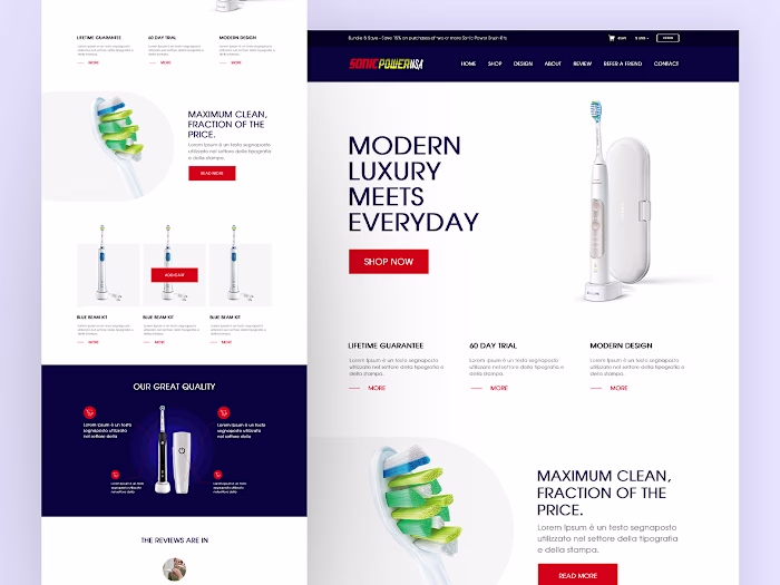 Automatic Brush Website Design