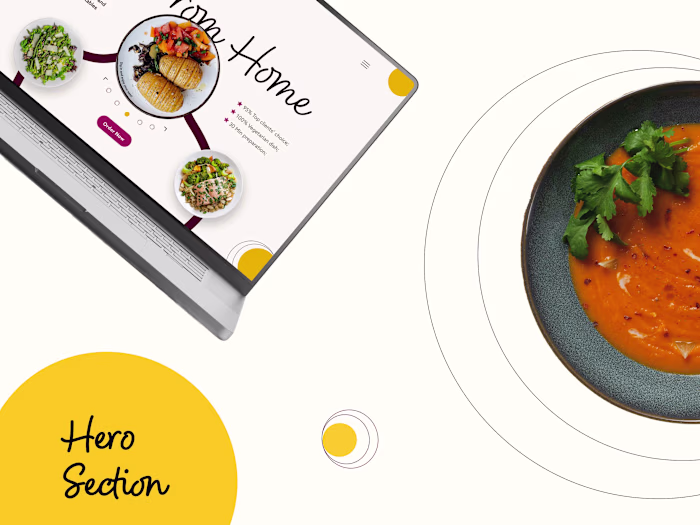 Mela | Food Ordering Website | Hero Section