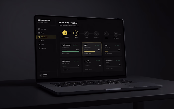 Goldmaster — a full UX/UI