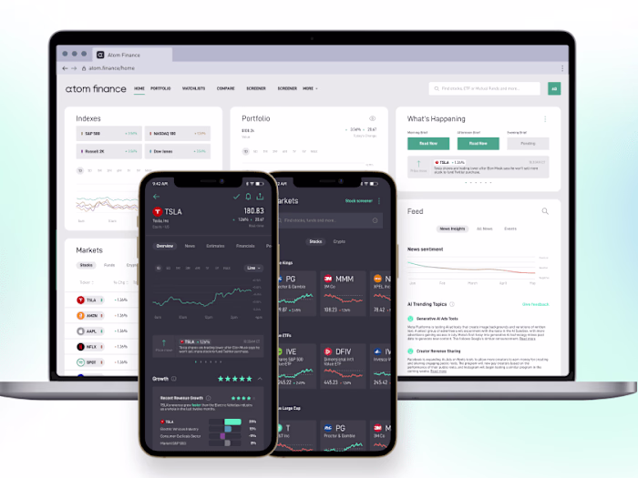 Atom Finance Marketing Site