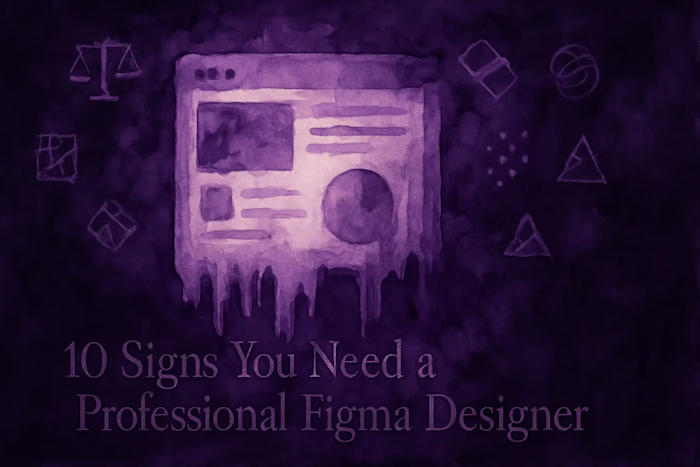 10 Signs You Need a Professional Figma Designer (Not a DIY Attempt)