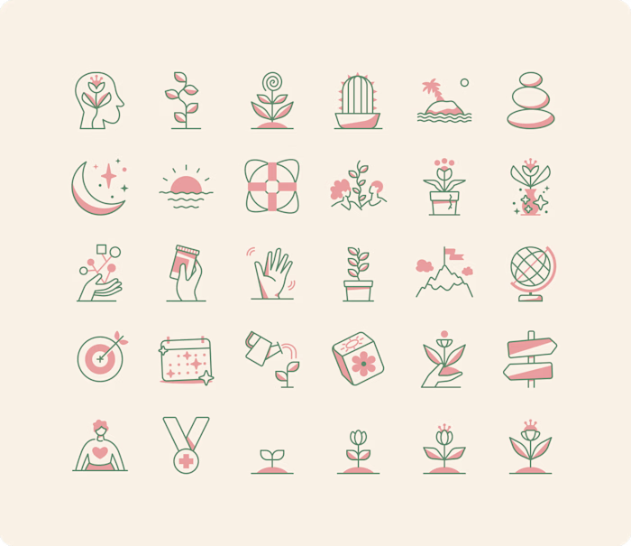 Spring Health Icon System