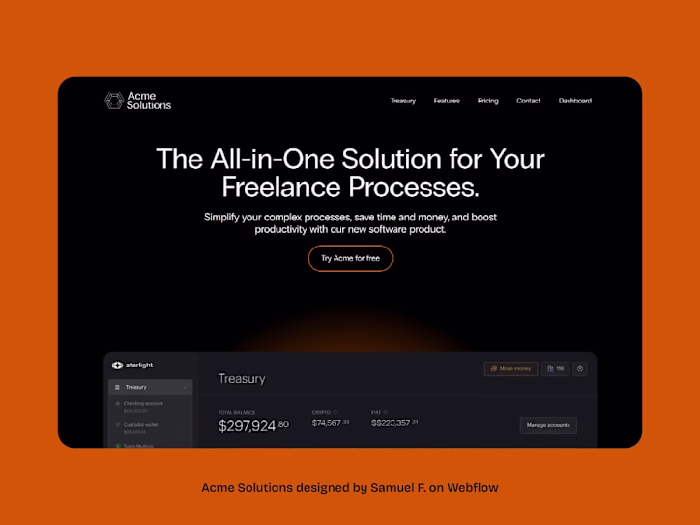 Acme Solutions – All-in-One Freelancer Workflow Site