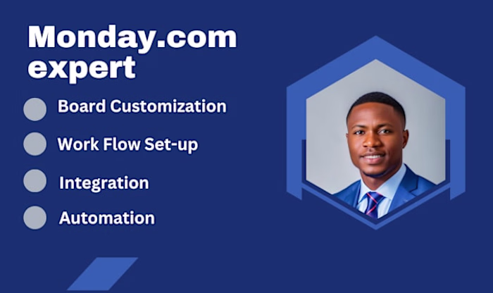 I will setup monday automation,monday crm,automate boards,dashb…