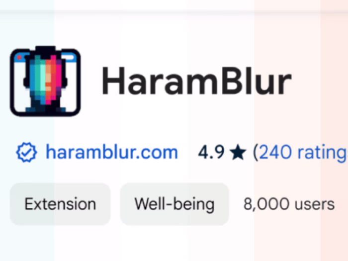 HaramBlur: AI-Powered Browser extension with 8000+ users