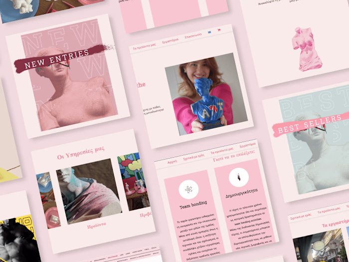 Website Redesign for "Apokosmo Creations" 