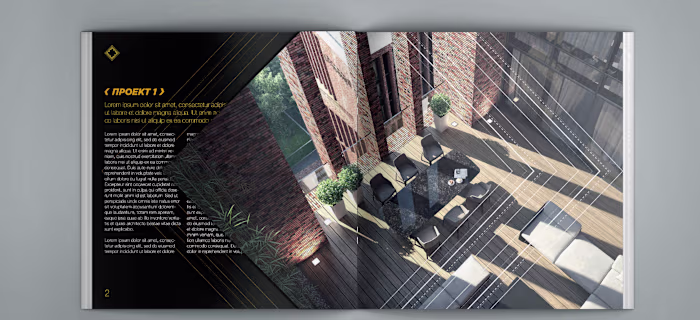 Catalog design for a real estate developer