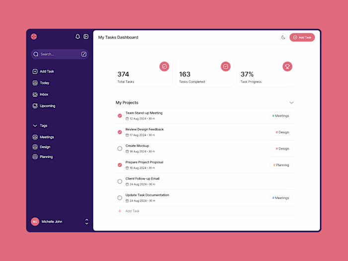 Kona - Task Management Dashboard App