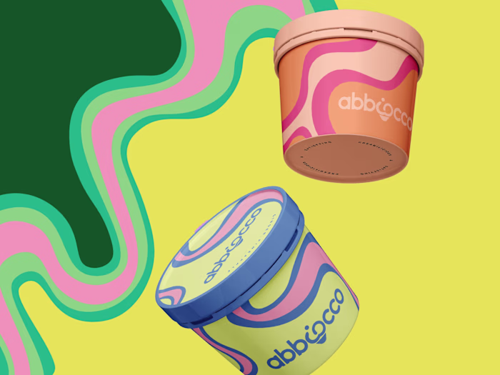 Brand Identity Design for Abbiocco - an Italian ice creamery