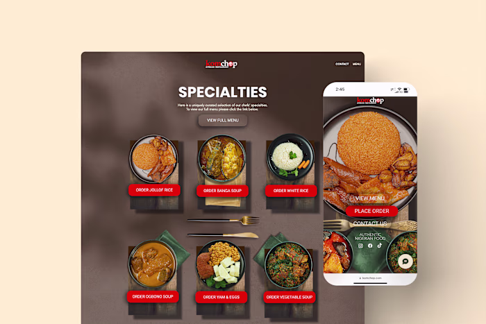 Interactive Restaurant Website