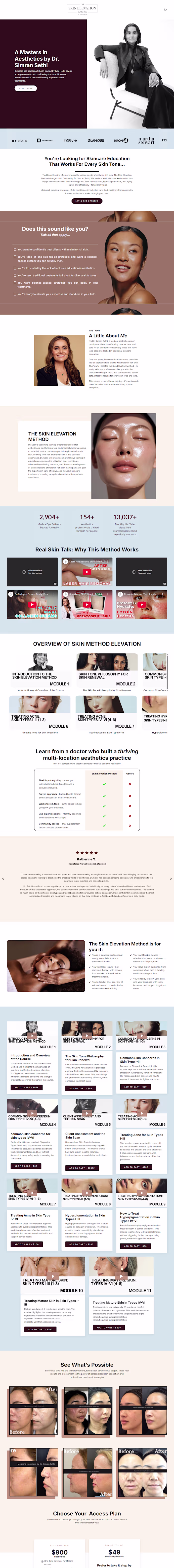 Kajabi skin elevation course sales