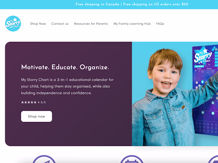 My Starry Chart website