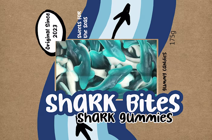 Shark Gummy Mock up brand packaging design on Behance