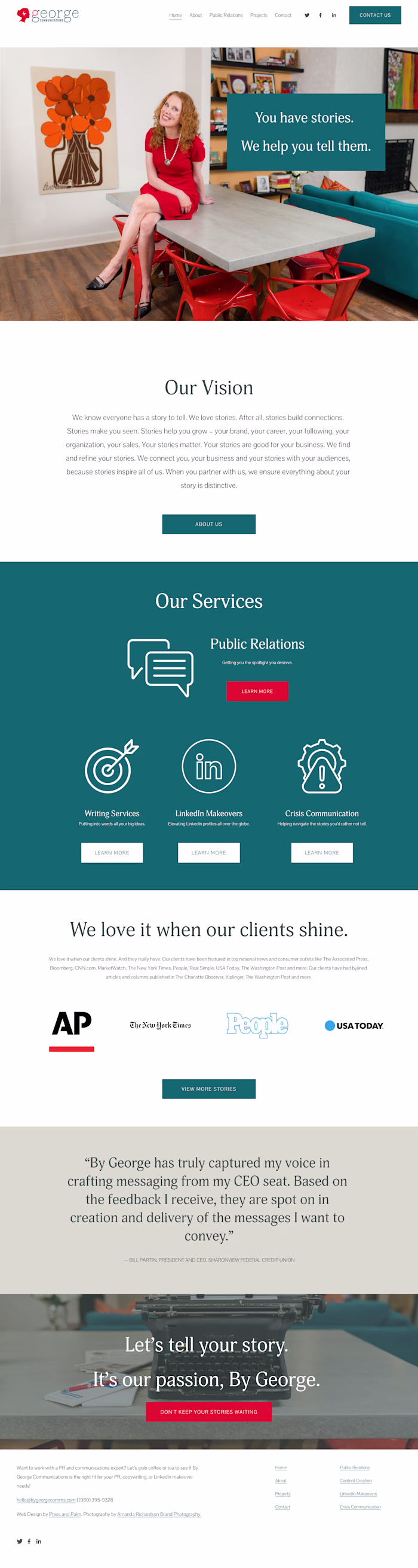 Web Design for PR Company