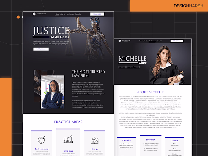 Law Firm Website Landing Page Design
