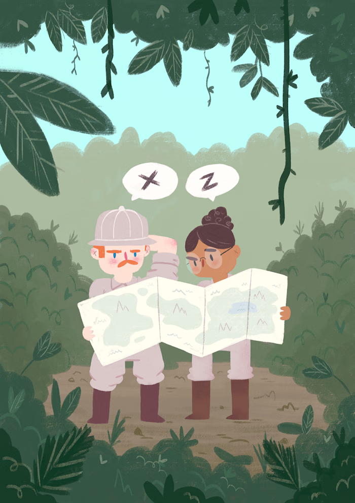 Hand-craft illustrations for books