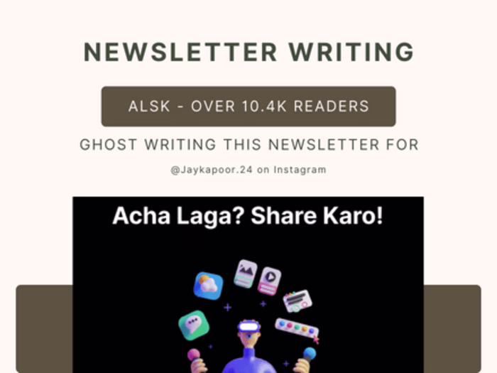 Newsletter Copywriting (10k readers)