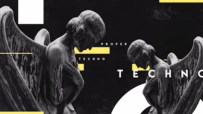 PROPER TECHNO | Social media content, Artwork design
