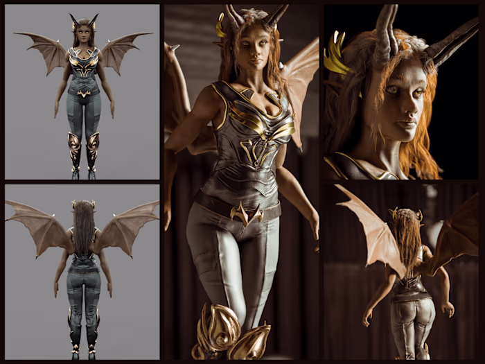Demoness 3D Character