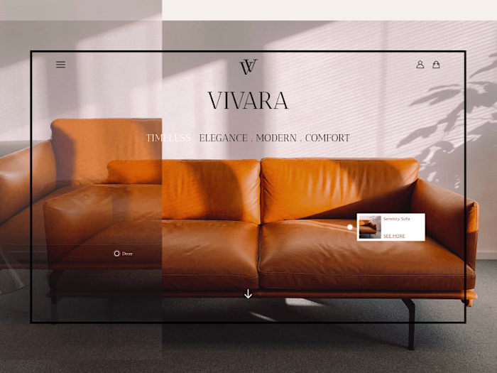 VIVARA Furniture Website - Ecommerce 