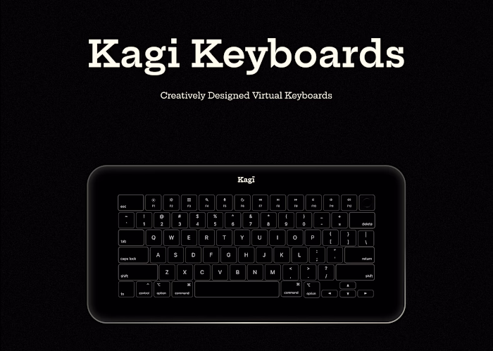 Kagi Virtual Keyboards Design and Animation