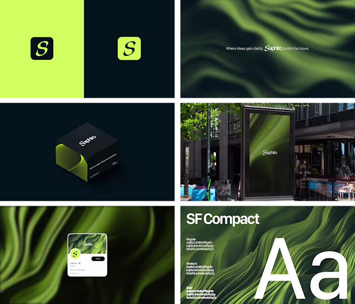 I developed Saphiro’s visual identity as a brand focused on ...