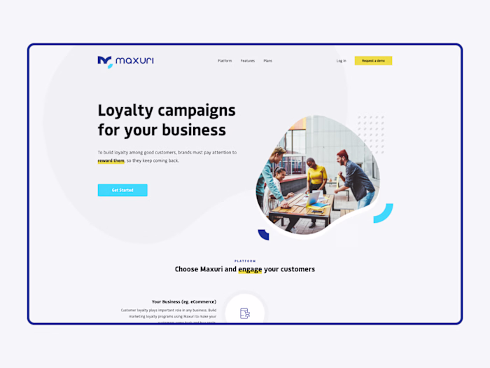 Logo and website concept for Singapore startup