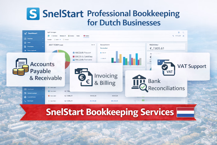 I provide full-cycle bookkeeping using