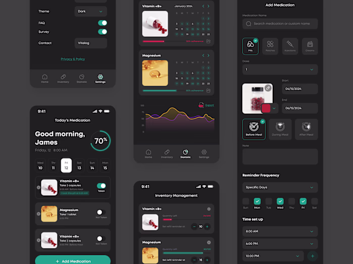 Medicine Reminder and Tracking App
