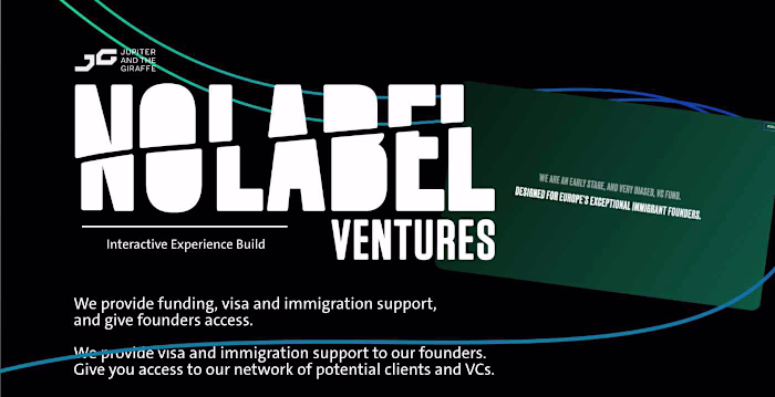 No Label Ventures | Immersive Website Build on Behance